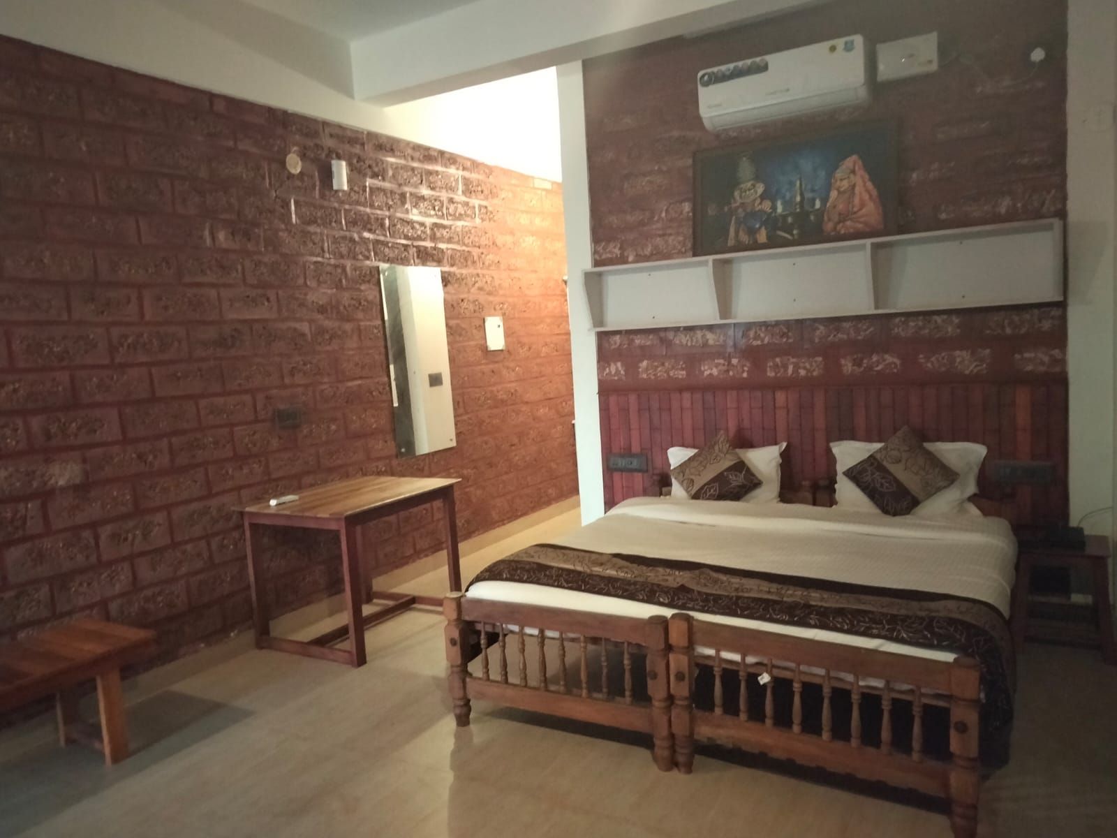 Ashokam Resorts AC deluxe double room with garden view 5