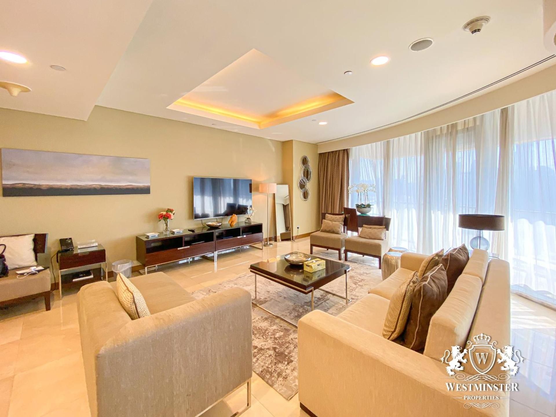 Three-Bedroom with Full Fountain and Burj Khalifa View