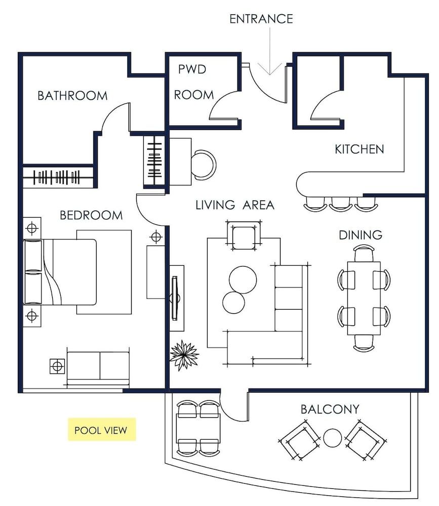 Room layout blue print