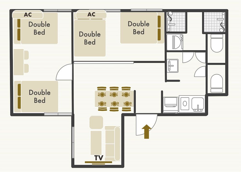 Room layout blue print