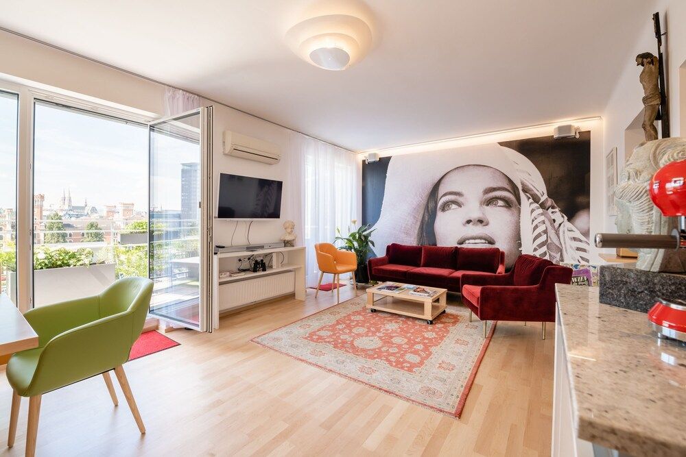 Skyflats Vienna Ring View Panoramic Apartment, Terrace (Sauna, Whirlpool) 7