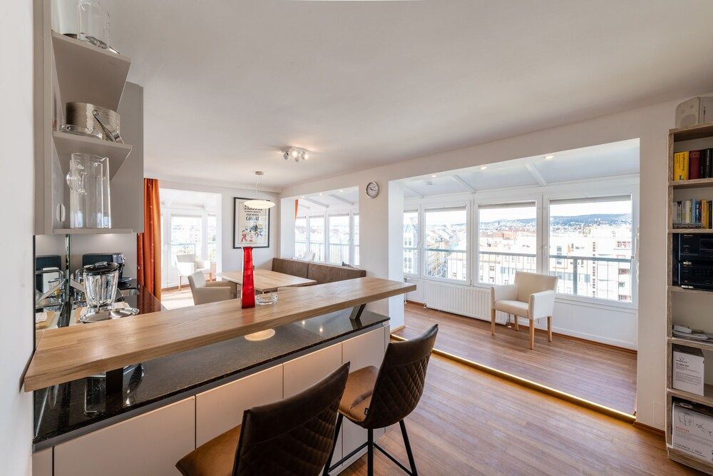 Skyflats Vienna Belle View Panoramic Penthouse, 2 Bedrooms, Patio, City View 11