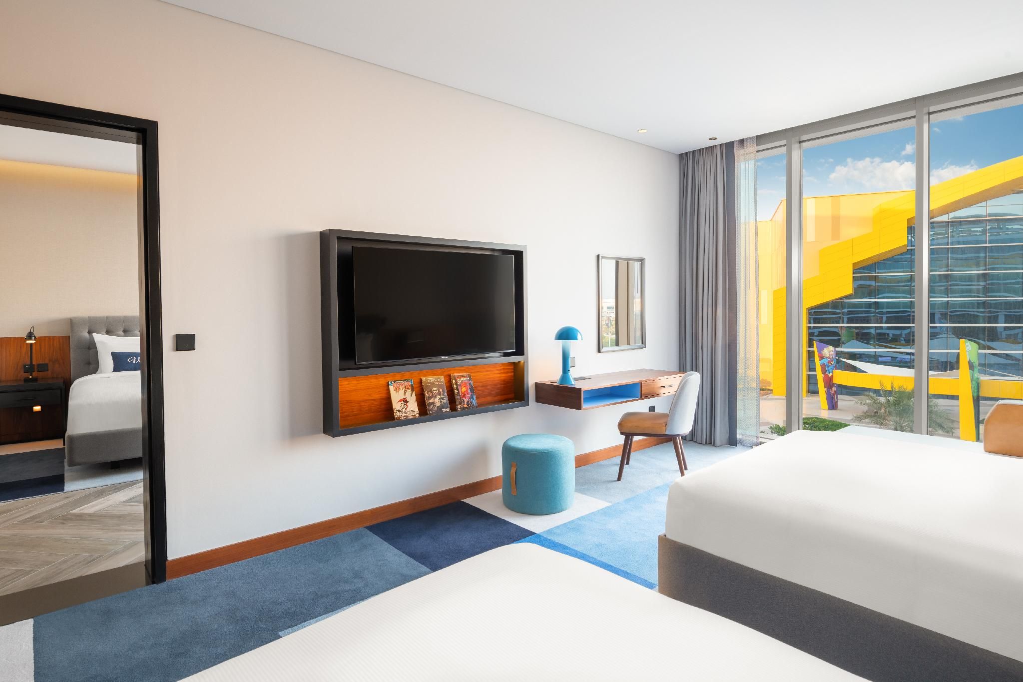 TWO DOUBLE BEDS ARTIST ROOM