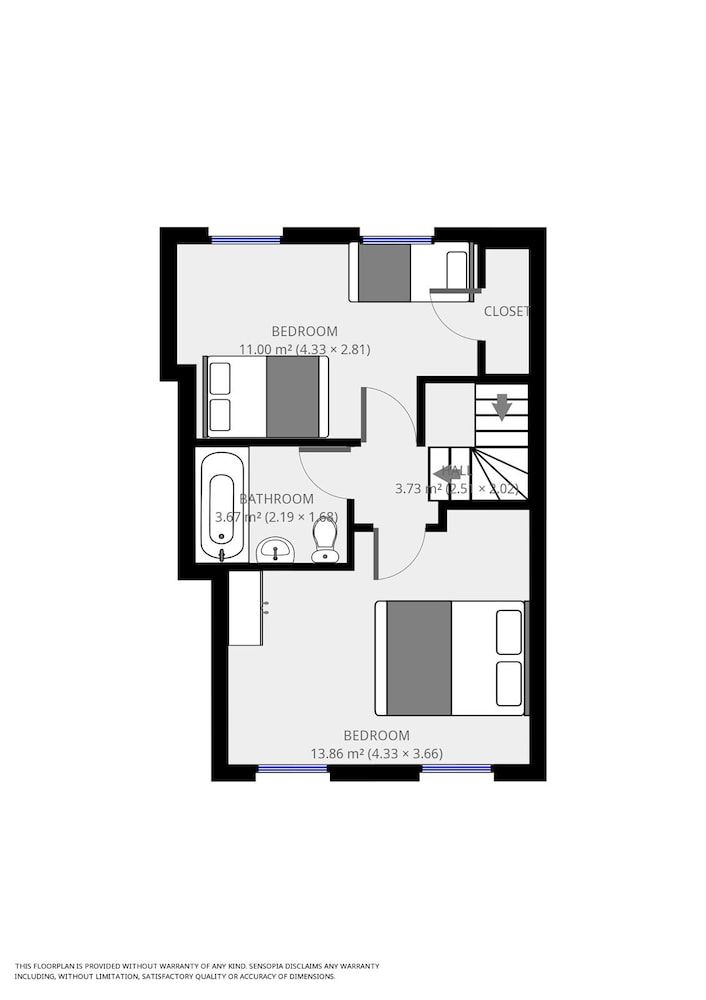 Room layout blue print