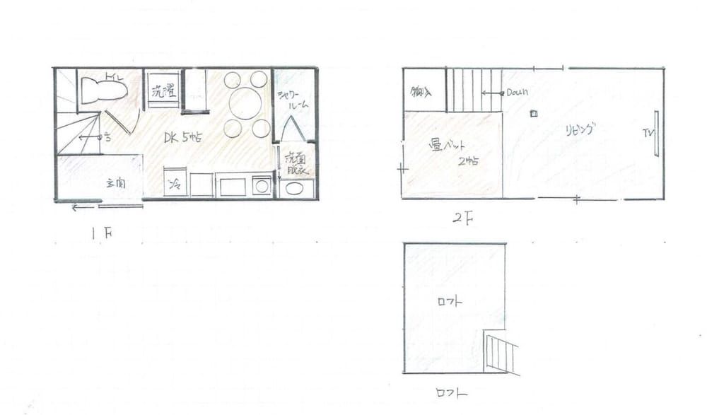 Room layout blue print