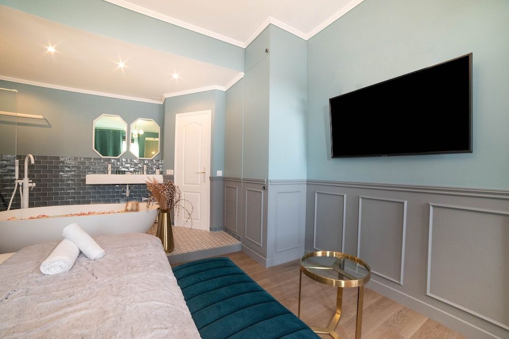 undefined The Parisian Blue Eiffel Tower