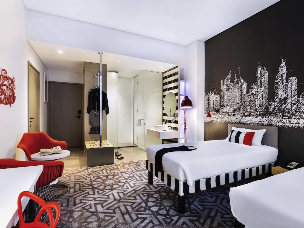 ibis Styles Dubai Airport Hotel Standard Room, 2 Twin Beds with Free Airport Transfer & Shuttle to La Mer & Malls 3