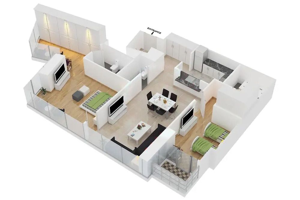 Room layout blue print