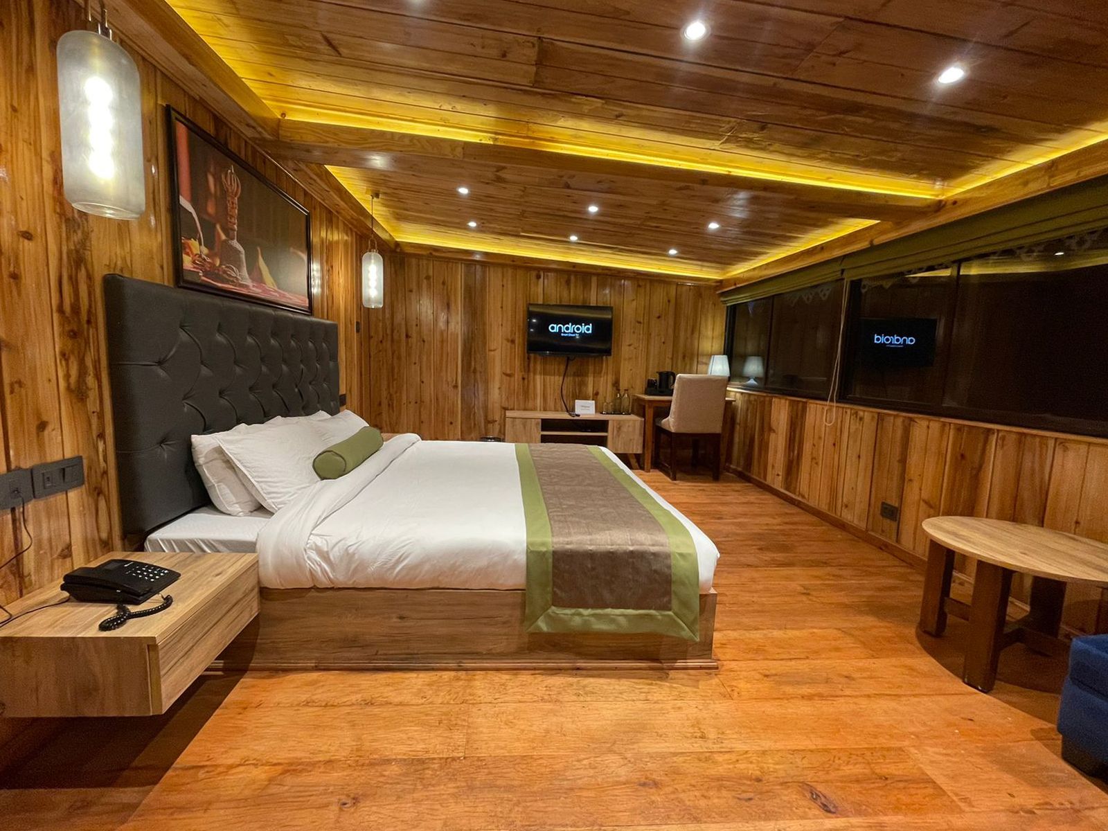 Attic Room with Heaters