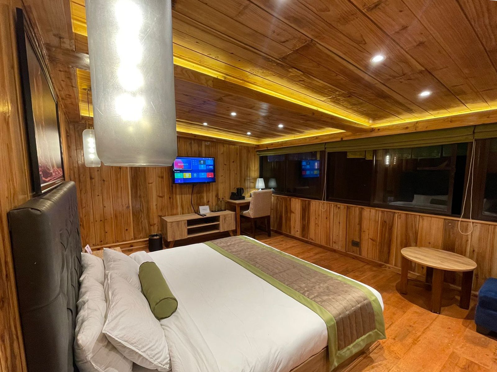 Attic Room with Heaters