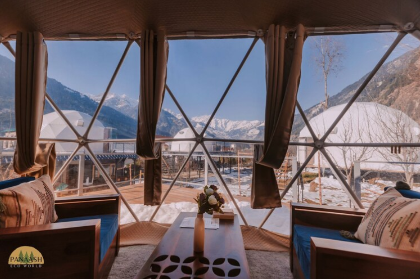 Panaash Eco World - A Luxury Glamping Dome Resort in Manali Romantic Glamping King Room 4