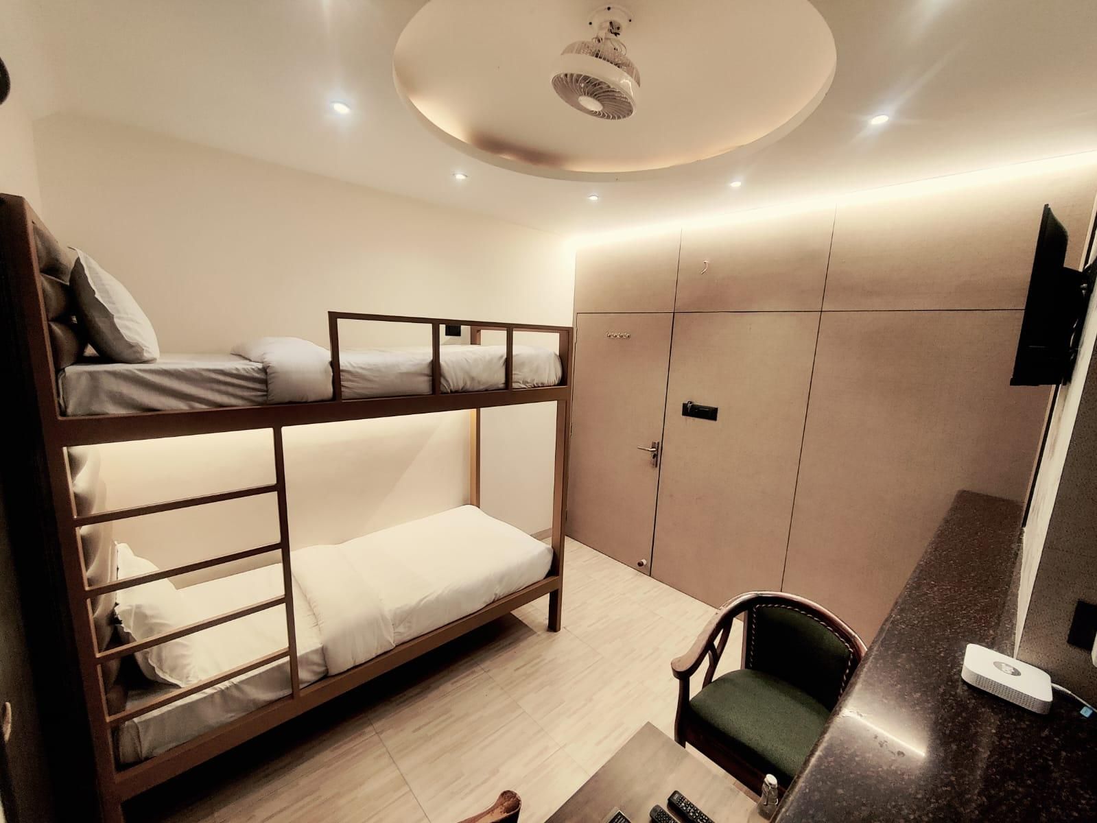 bunk bed private bathroom