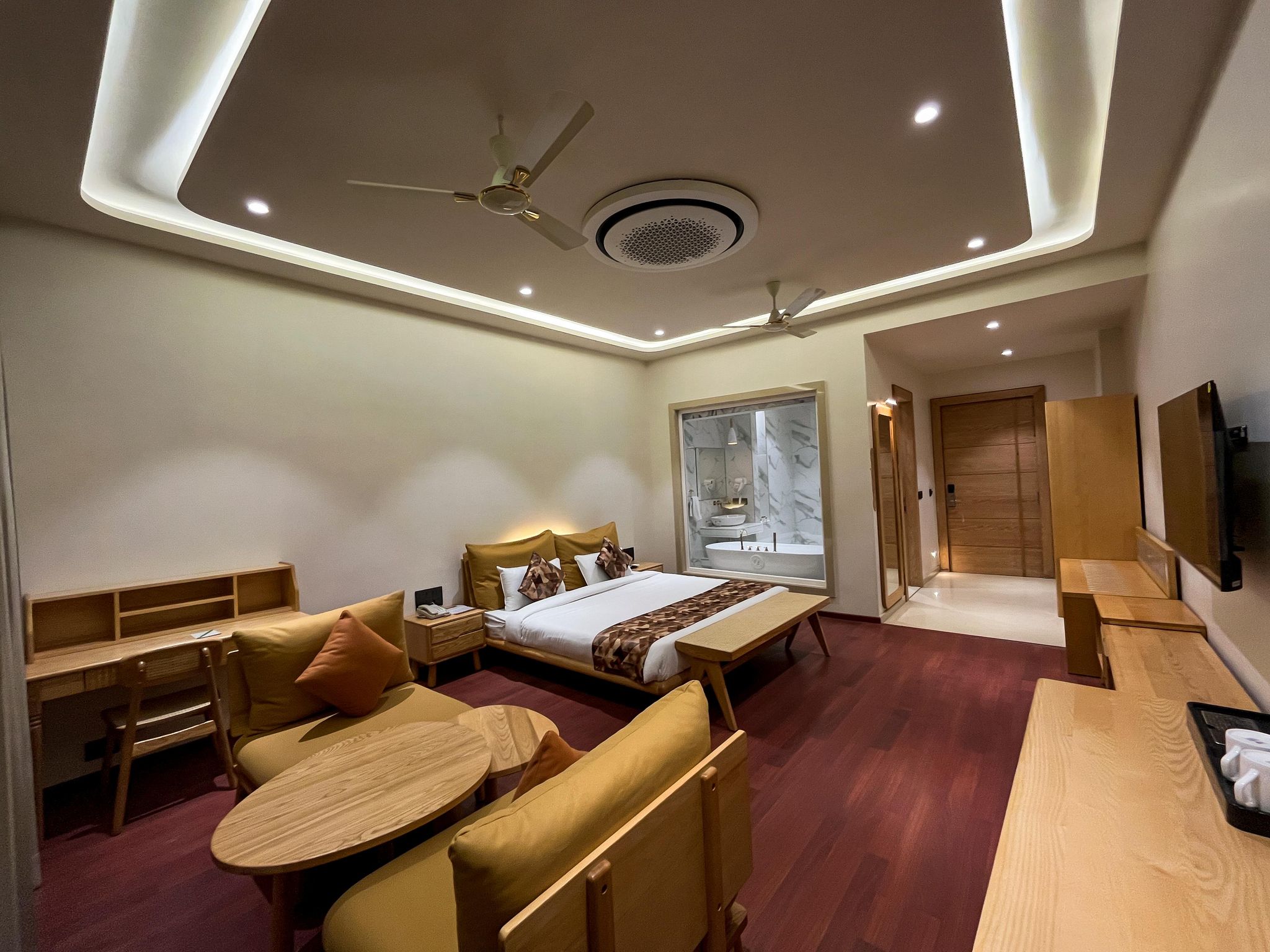 Wild Rose Resort and Spa Swiss Tent Villa With Open Shower 4