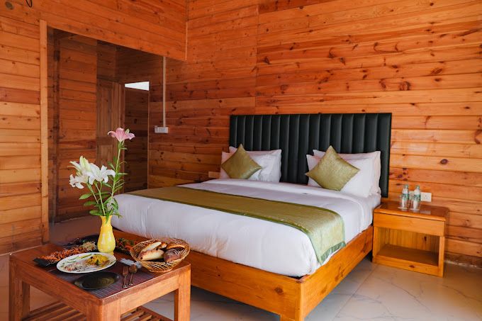 Wooden Cottage Garden View