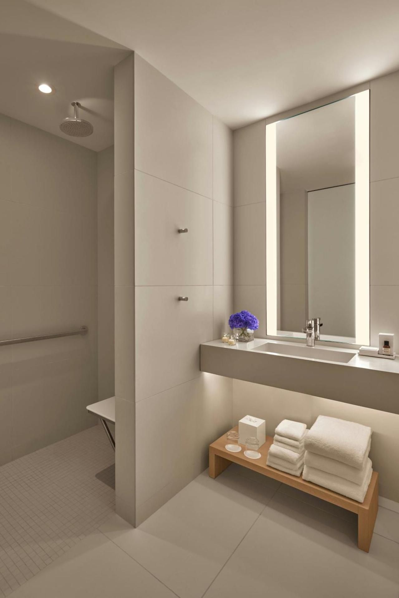Deluxe King Room with City View and Roll-in Shower - Mobility Accessible