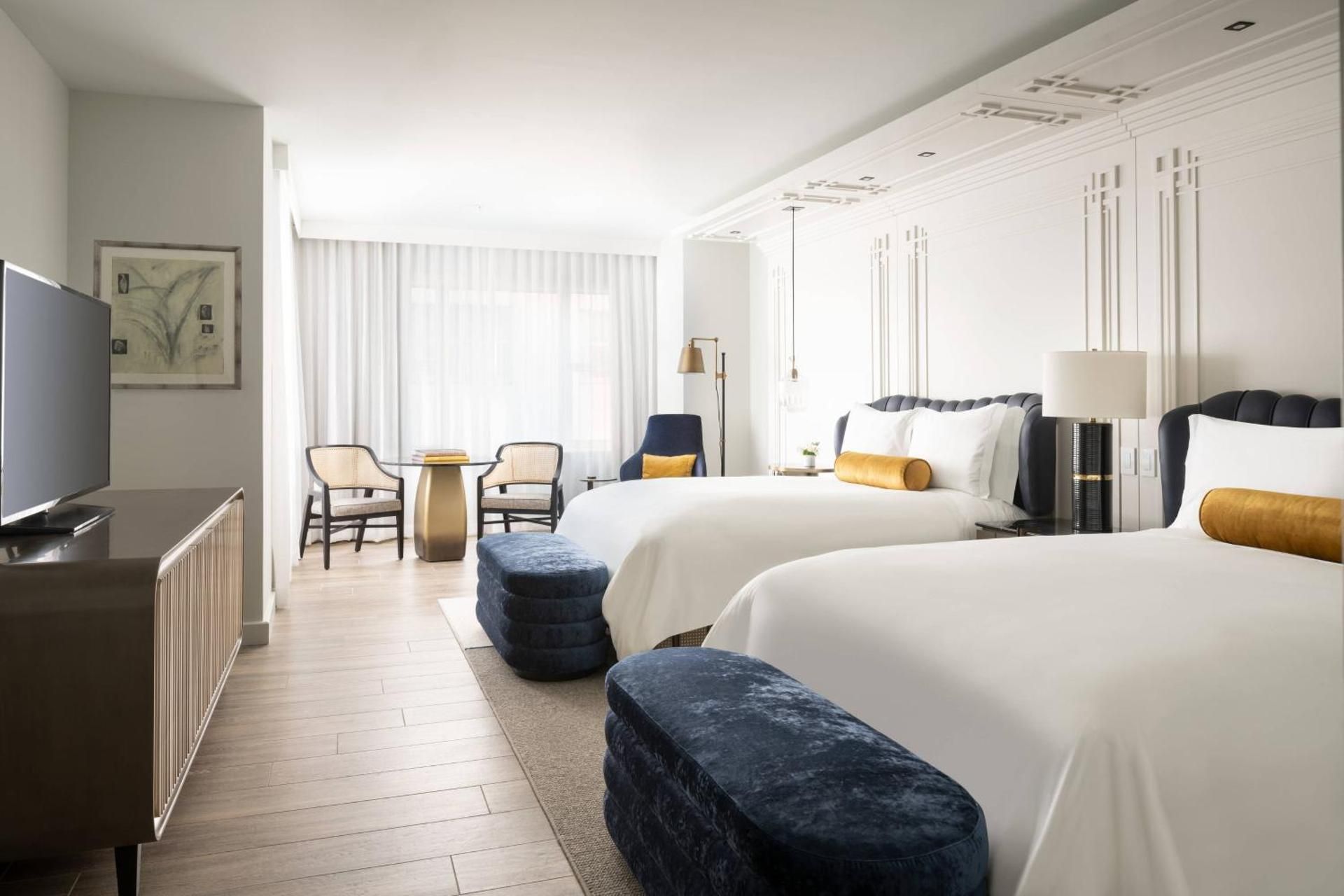 Classic Room with 2 Double Beds Adapted Tub - Mobility and Hearing Accessible