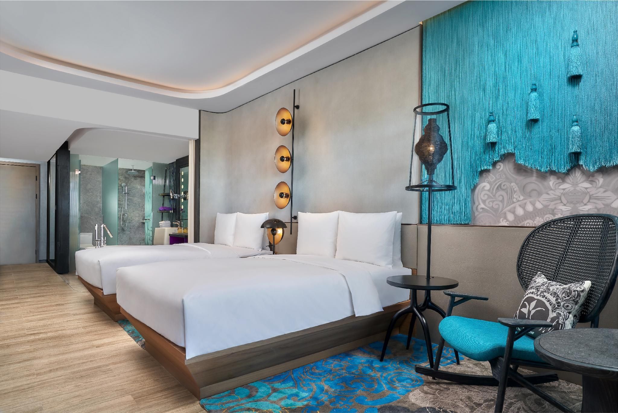 Sea View Deluxe Twin, Guest room, 2 Double, Balcony