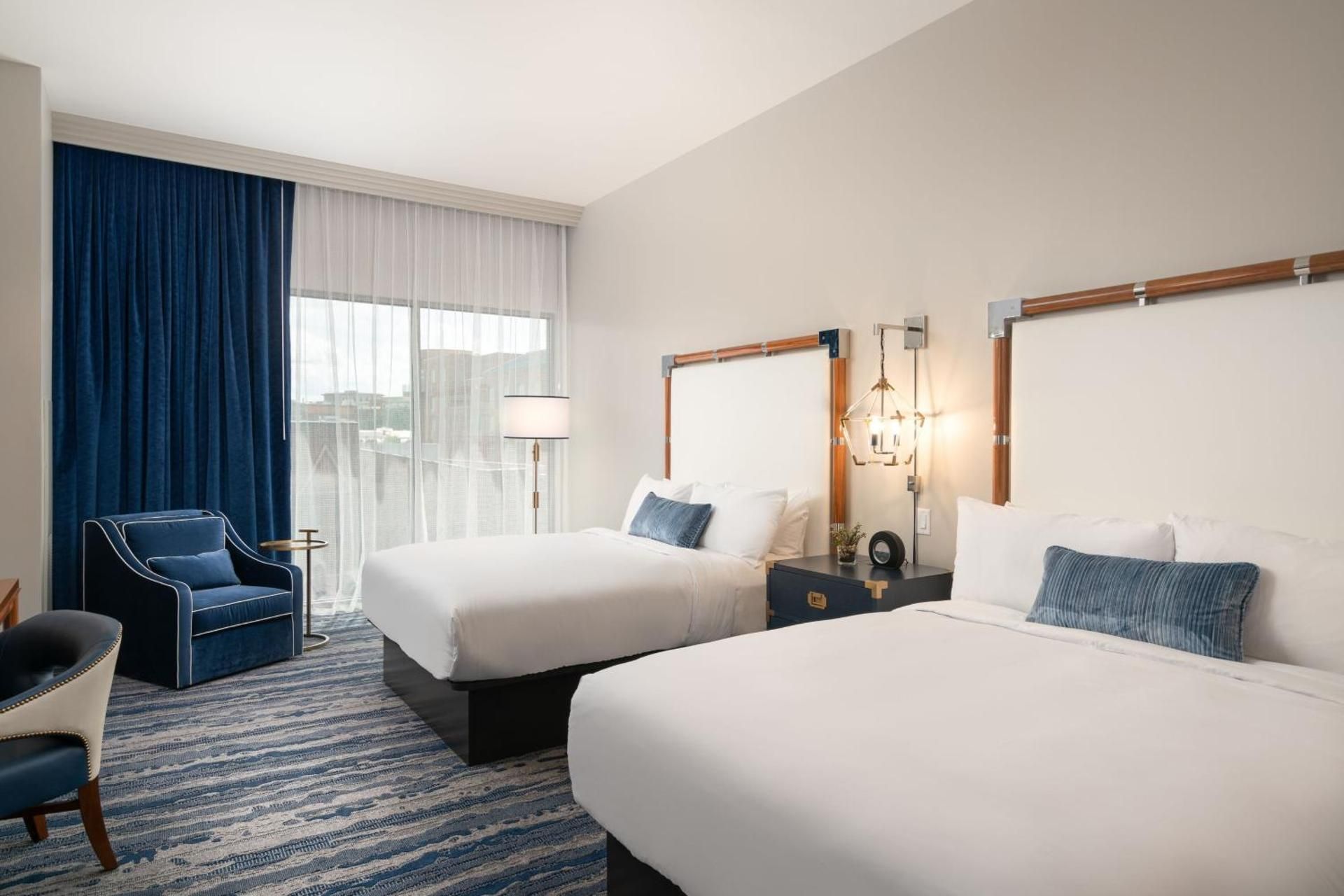 Queen Room with Two Queen Beds, City View and Roll-in Shower - Mobility Accessible