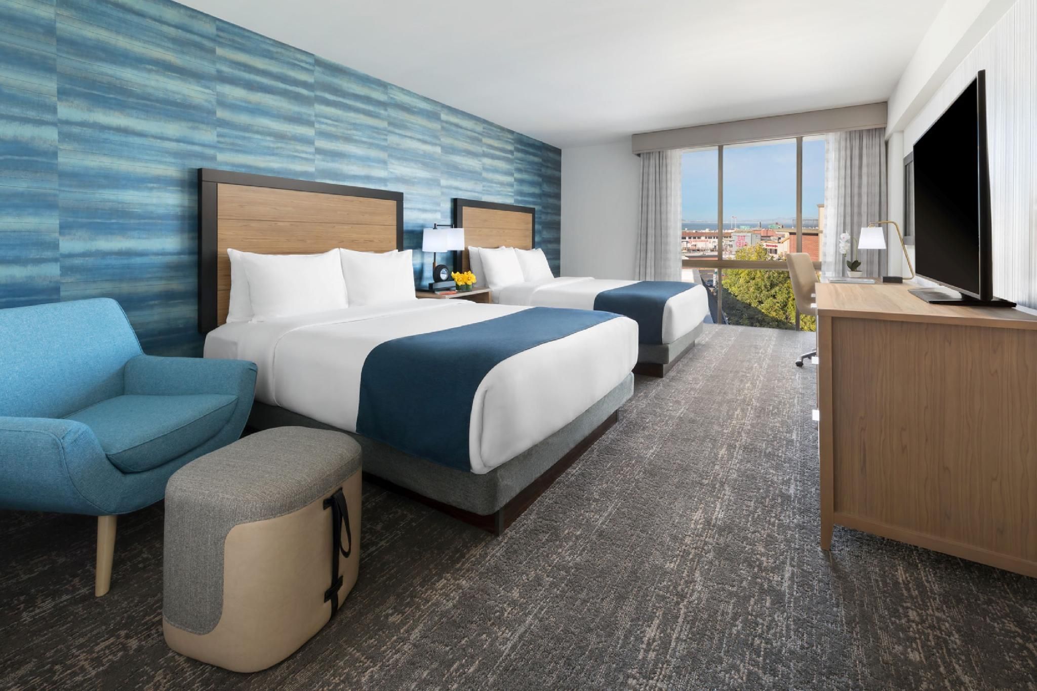 Partial Bay View Room with Two Queens