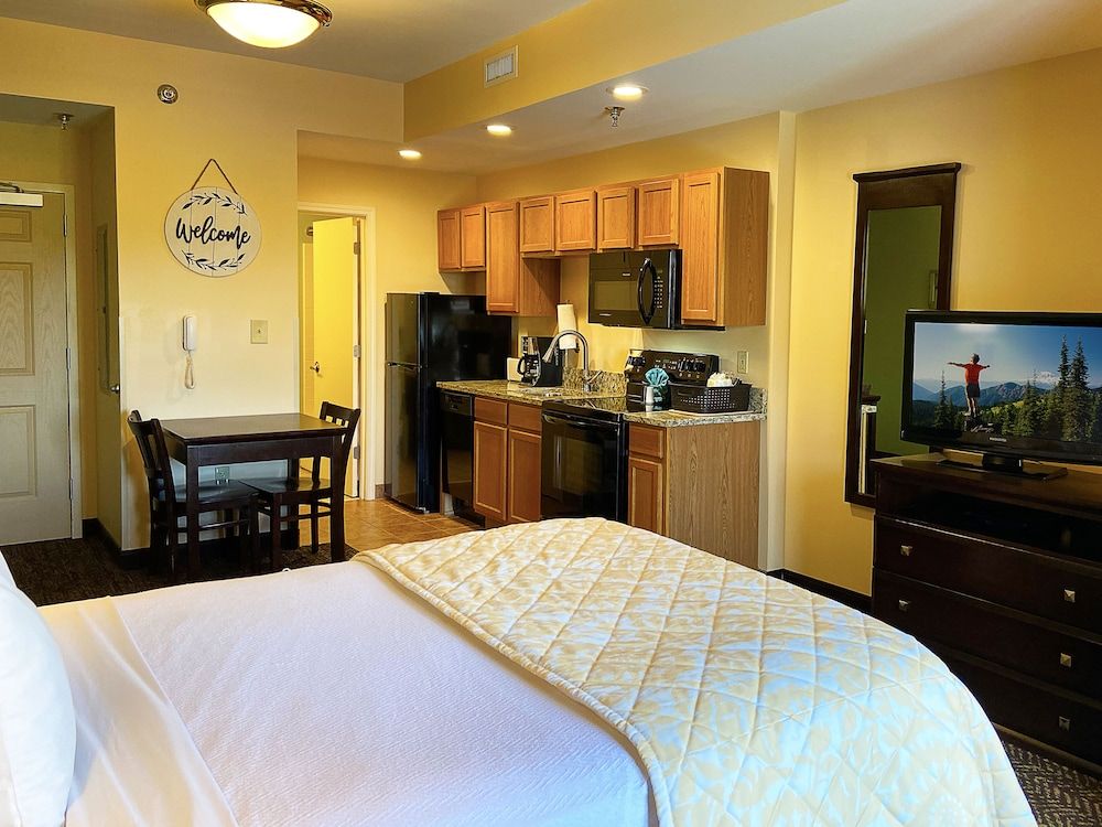 Basic Studio, 1 Queen Bed, Kitchen