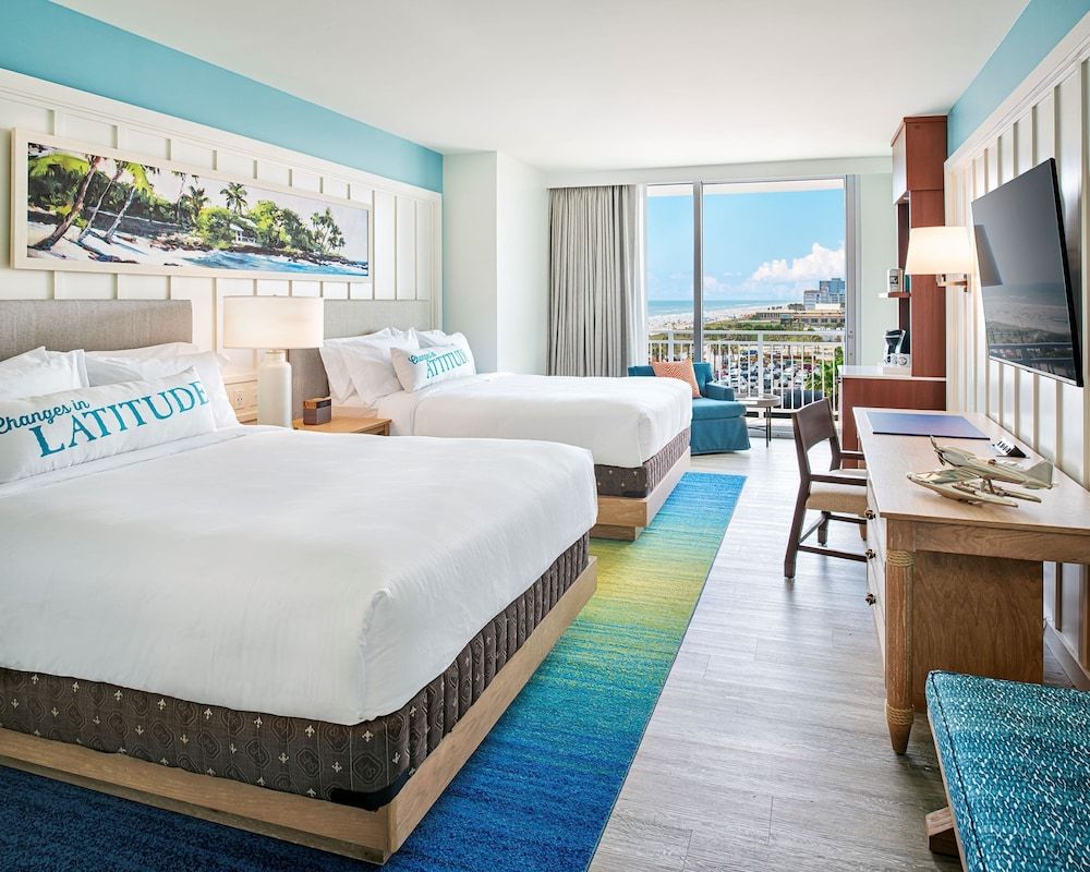 Margaritaville Jacksonville Beach Deluxe Room, 2 Queen Beds, Balcony, Partial Ocean View