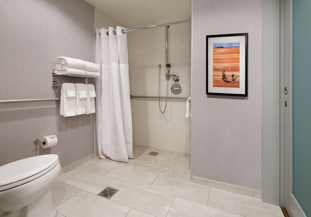 Accessible, King Bed with Roll-In Shower