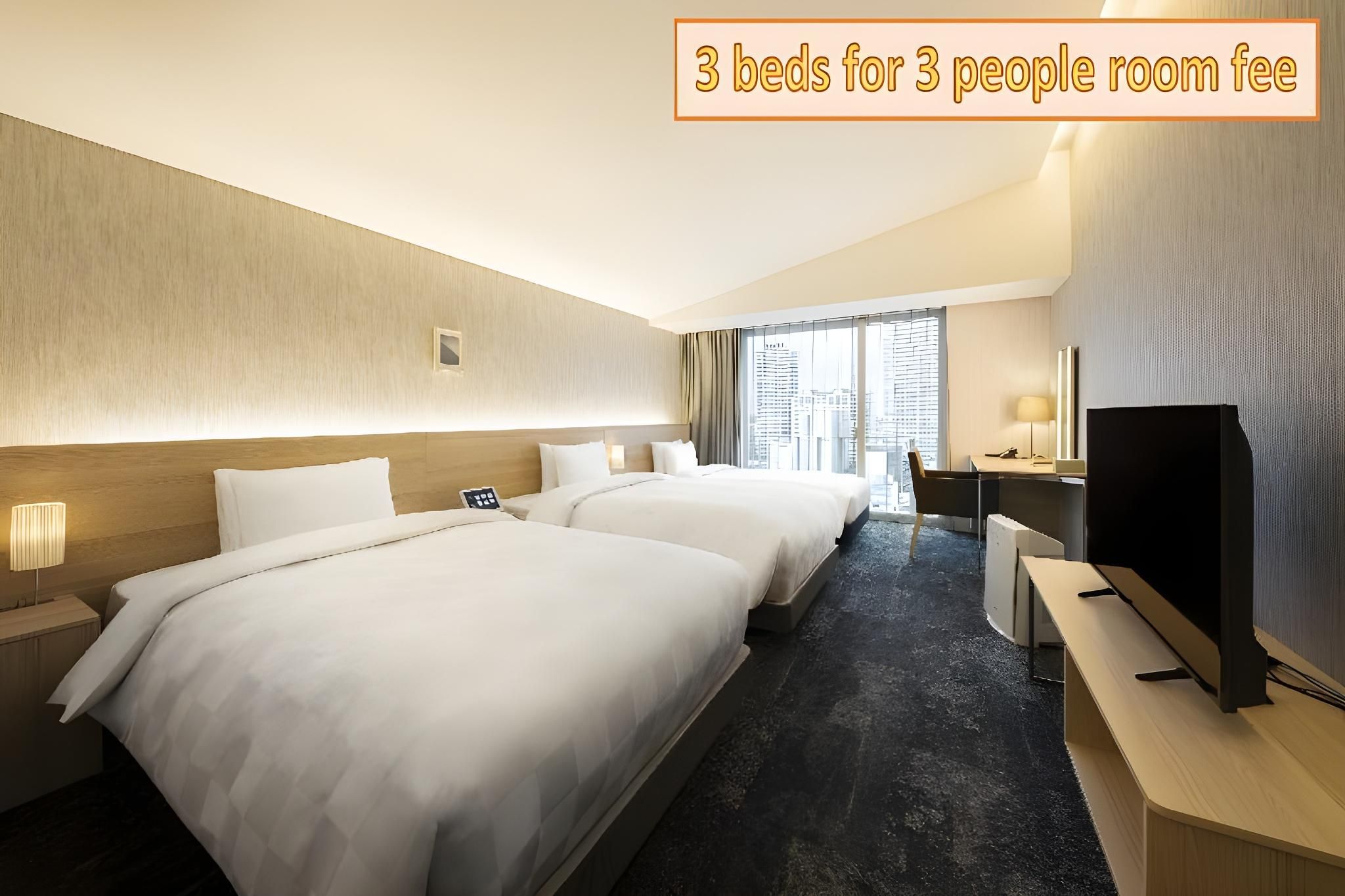 Premium Twin Room for 3 People - Non-Smoking