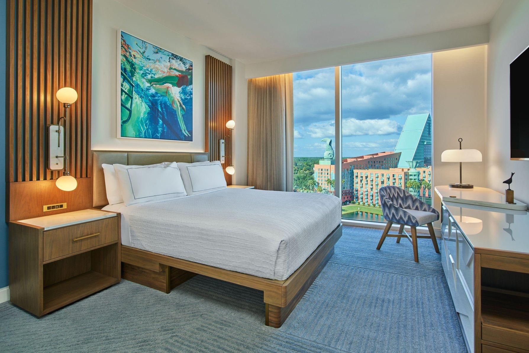 Chairman, 1 Bedroom Suite, 1 King, Sofa bed, Epcot view, Balcony