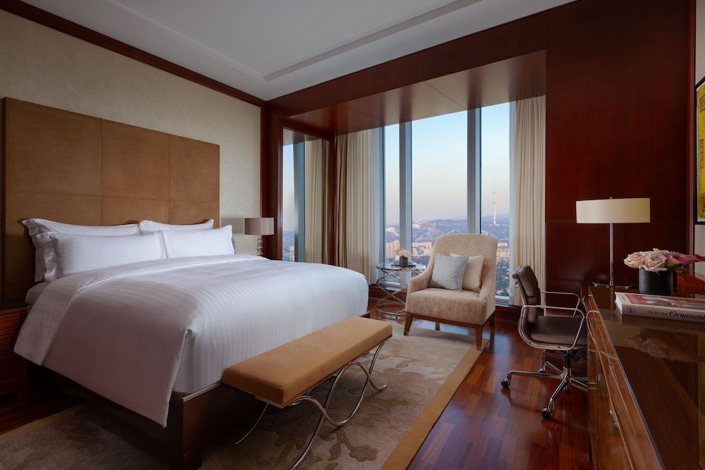 The Ritz-Carlton, Almaty Deluxe Room, 1 King Bed, City View