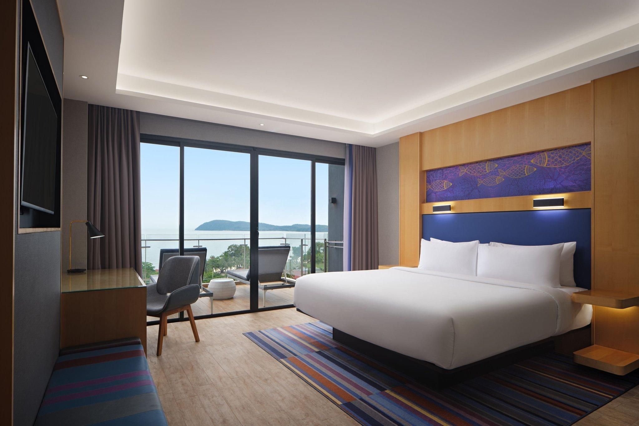 Sea View, Large Balcony, Guest room, 1 King