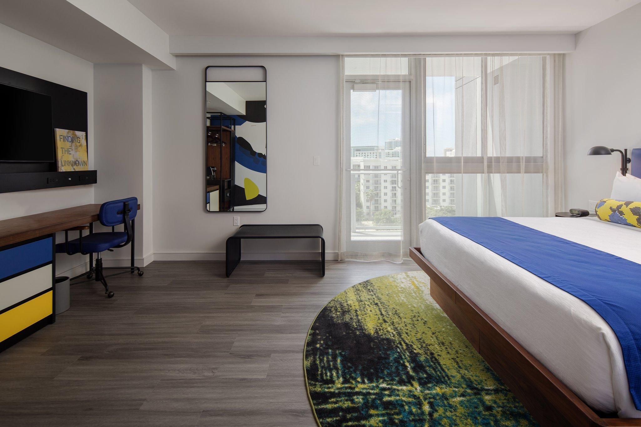 1 King Suite Mobility Accessible Roll in Shower Balcony