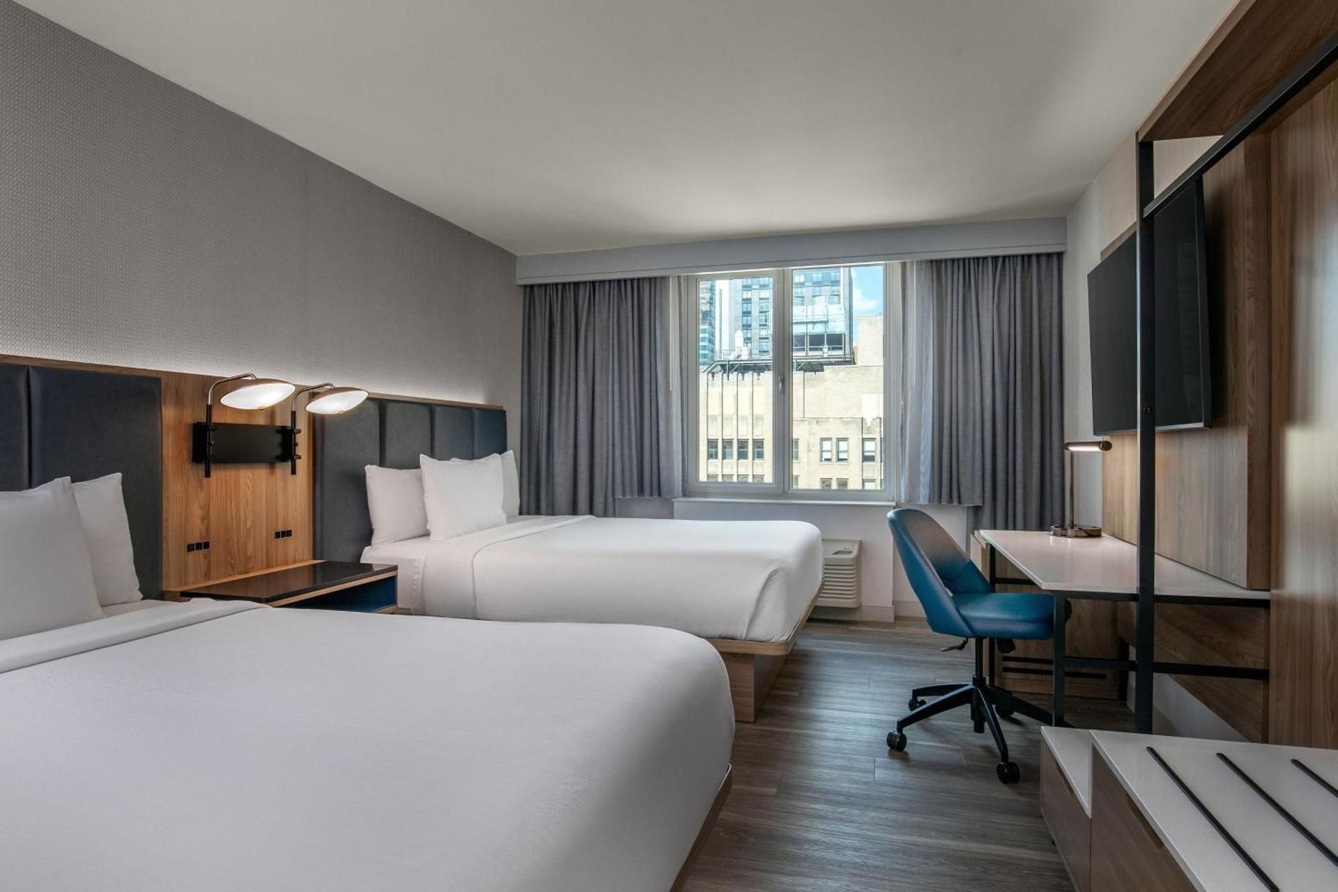 Queen Room with Two Queen Beds with City View