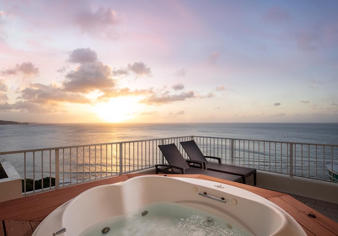 RIHGA Royal Laguna Guam Resort Oceanfront Suite Balcony Jacuzzi - Oceanview Next Day Morning Check-In and Early Morning Check-Out