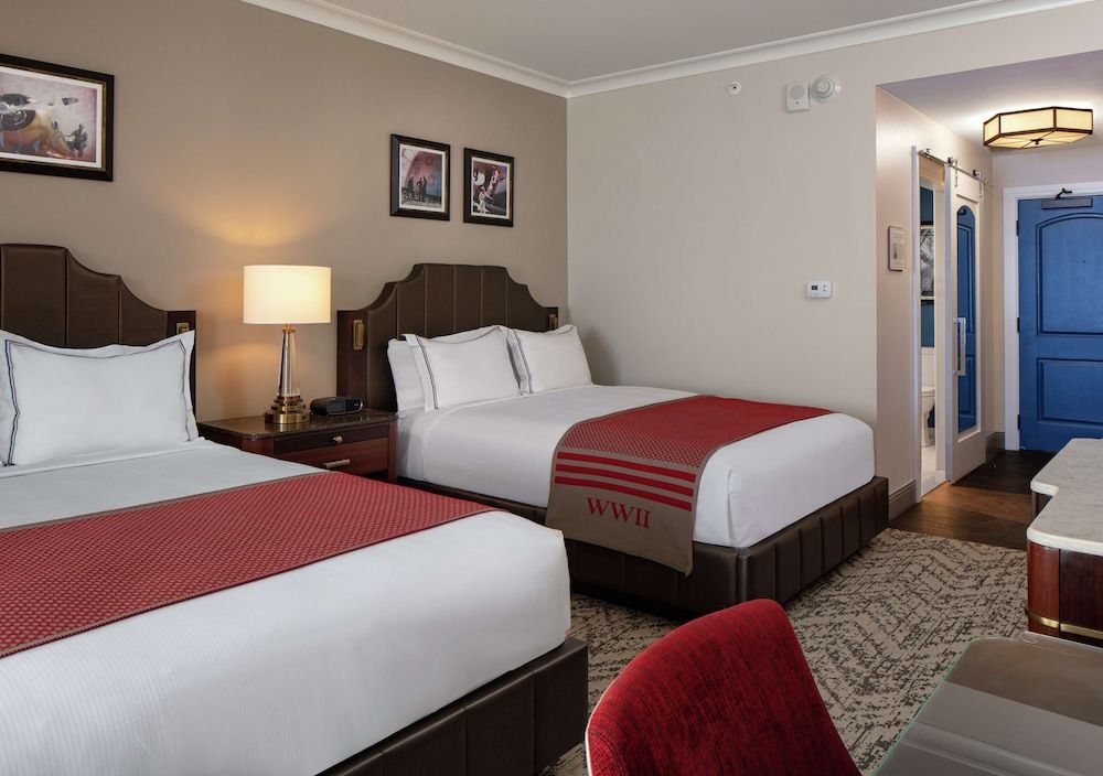 Accessible Room, 2 Queen Beds (Roll-In Shower, Mobility & Hearing)