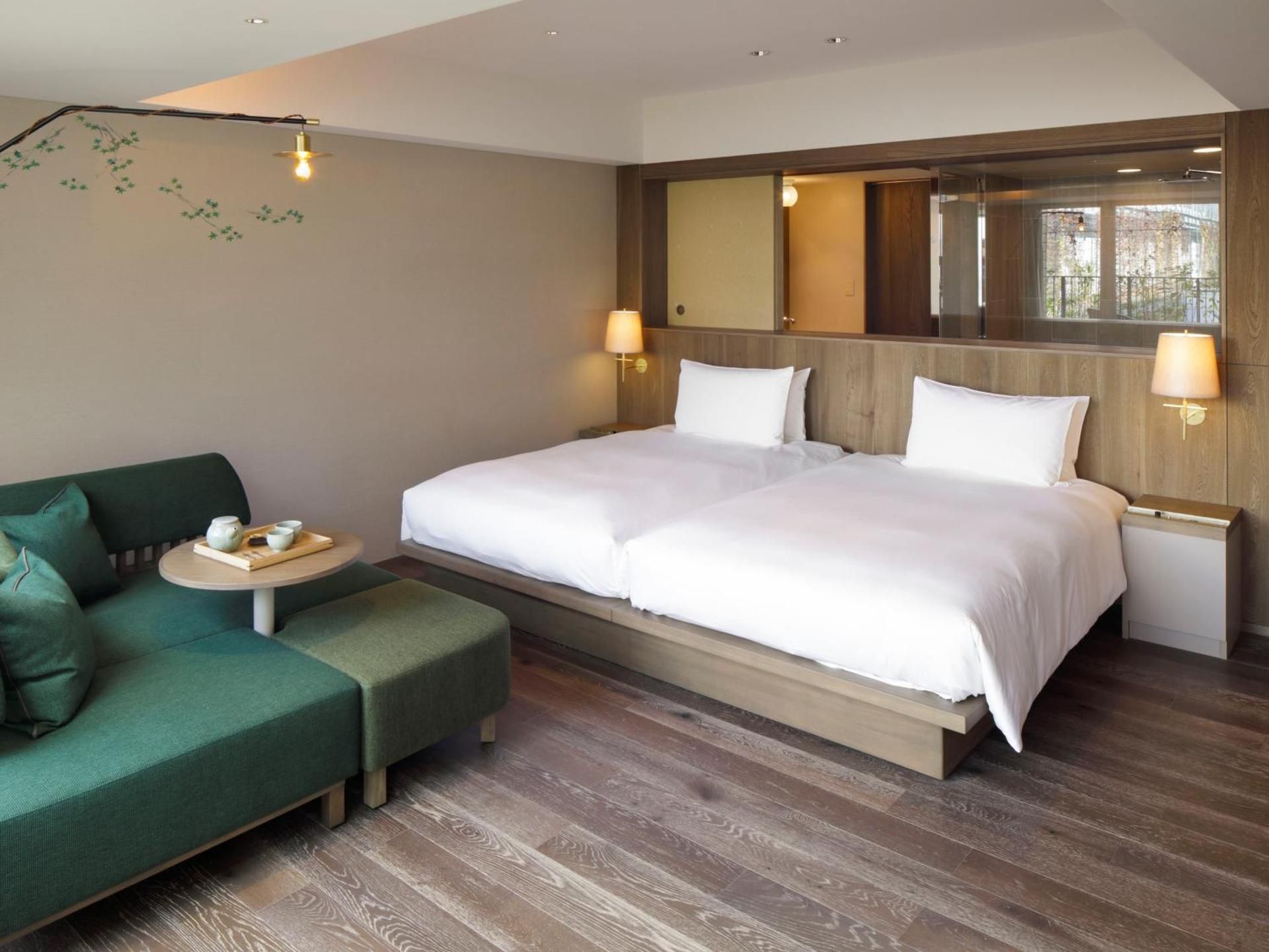 Garden View Twin Room with Terrace and Sauna - Lounge Access Included