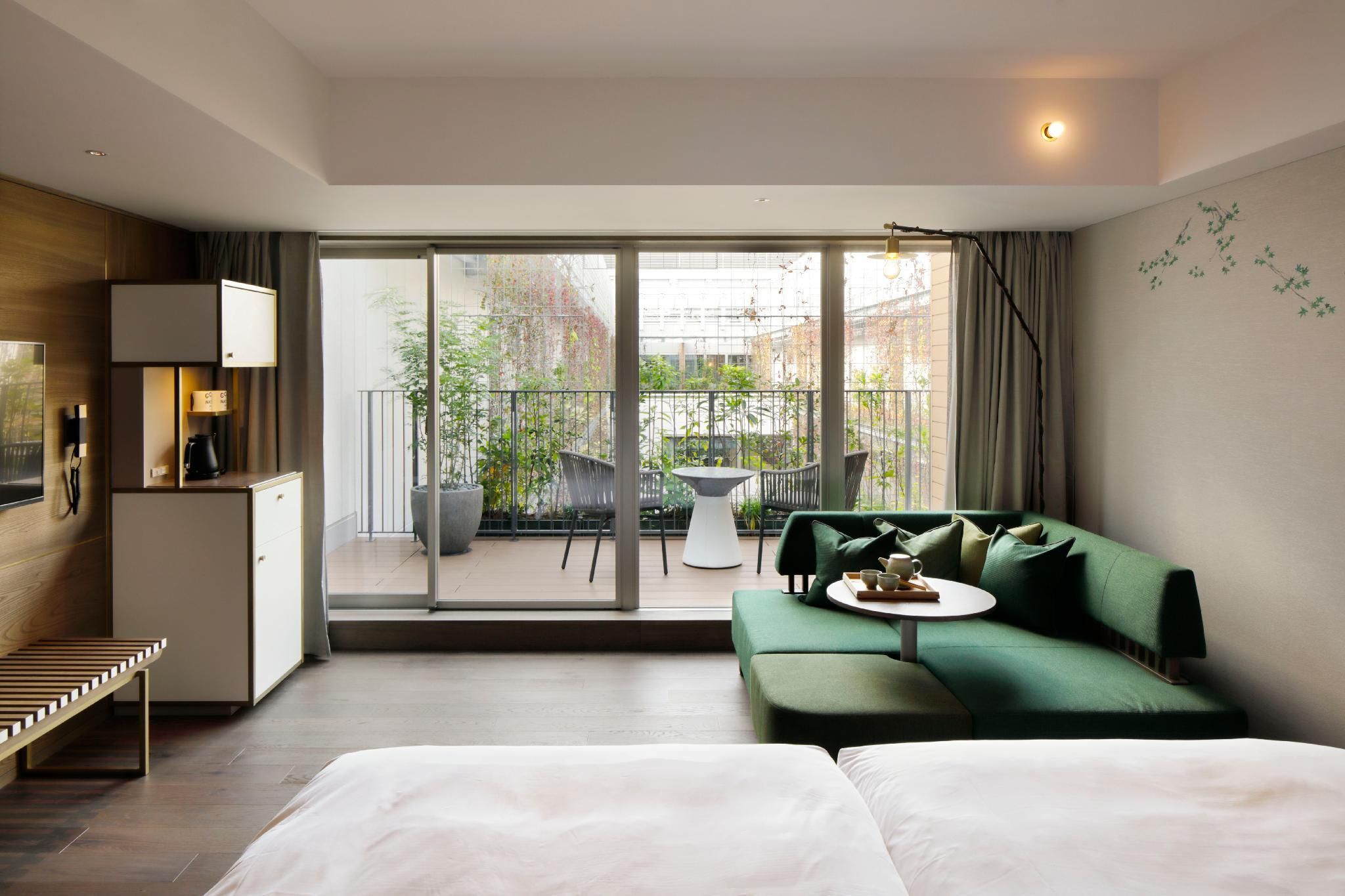 Garden View Twin Room with Terrace - Lounge Access Included