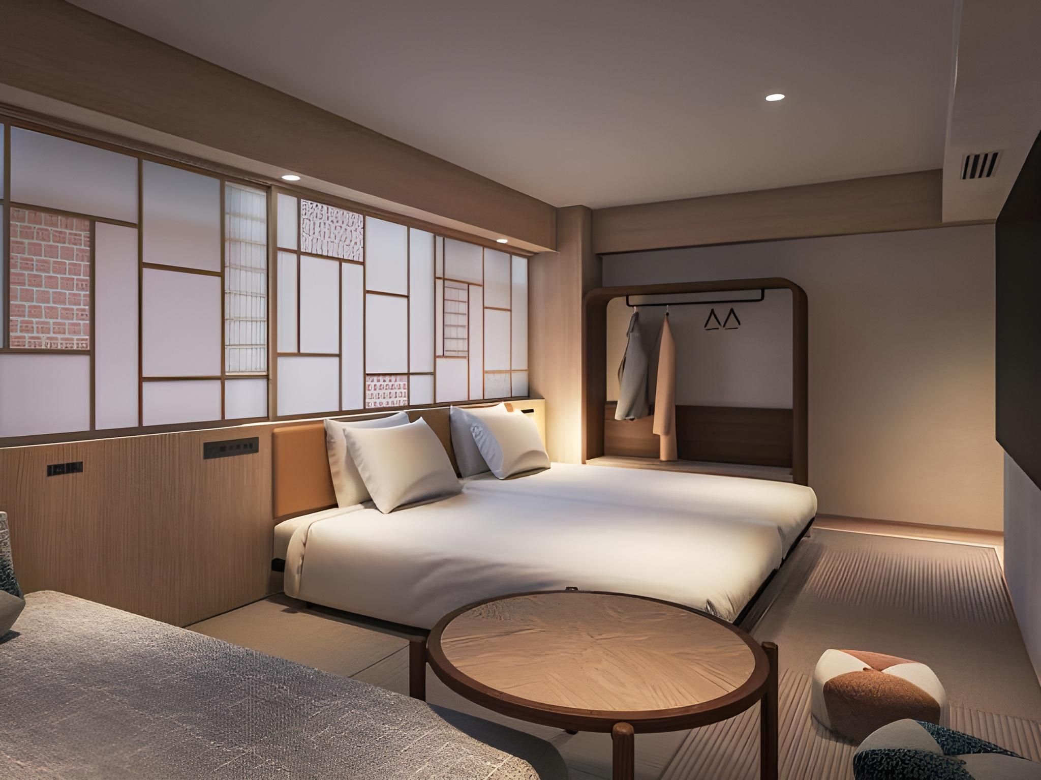 Modern Japanese Premier Twin for 2 Person - Popke, Non-Smoking