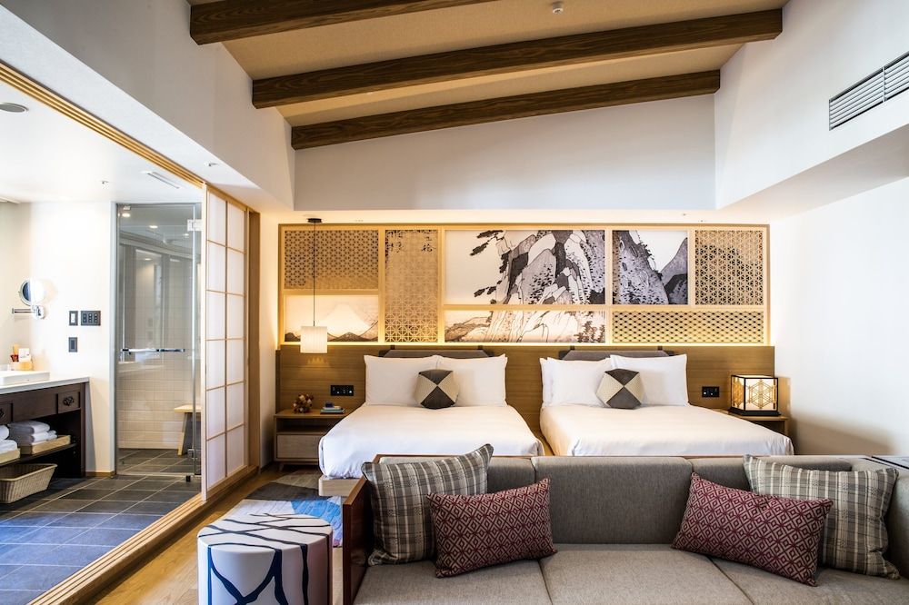Suite, 2 Twin Beds, River View (Private Hot Spring)