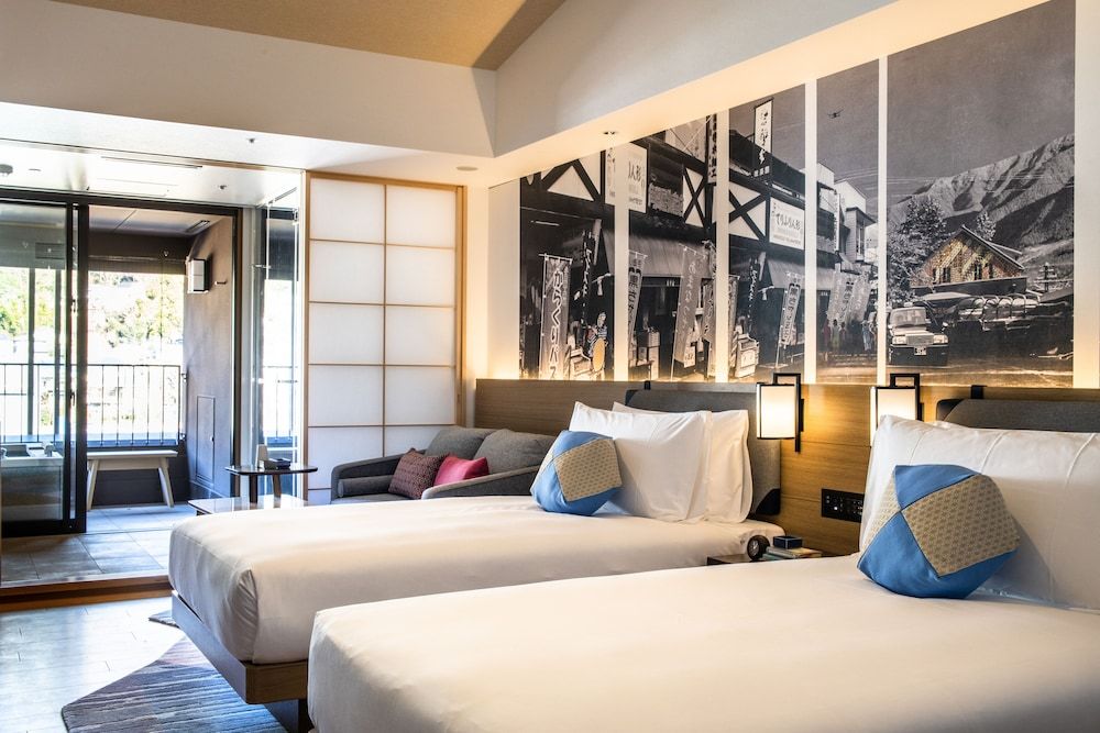 Standard Room, 2 Twin Beds, River View (Private Hot Spring)