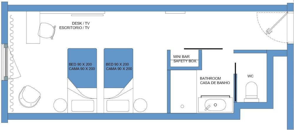 Room layout blue print