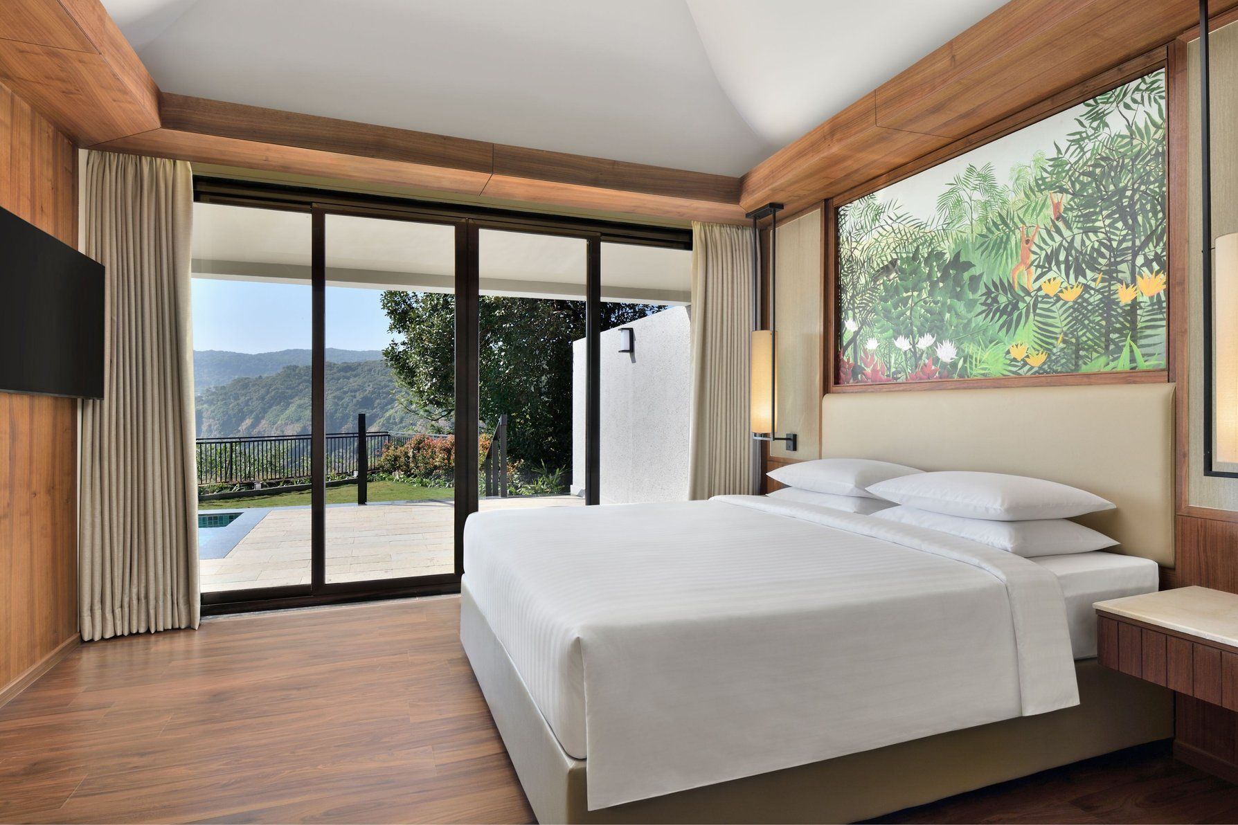 Bedroom Executive Villa Valley View - Private Pool
