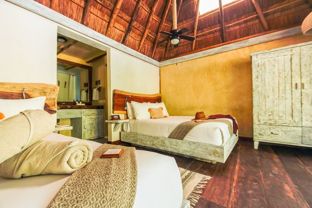 Villa Pescadores Tulum Room, 2 Double Beds, Garden View 2