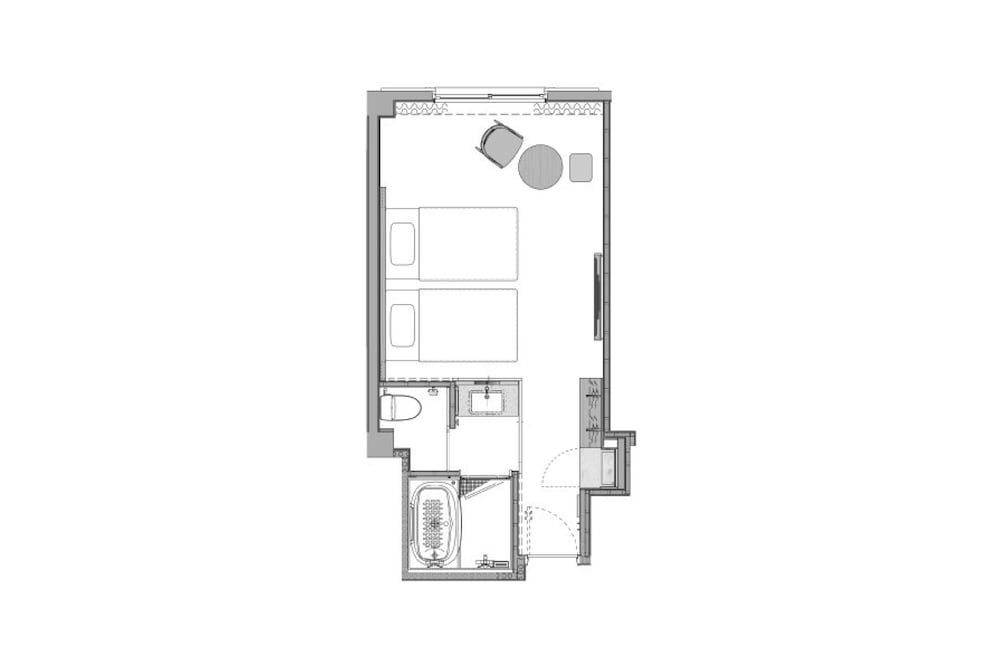 [Renovated in 2025] Club Deluxe Twin Room (1-3 Guests), Non Smoking
