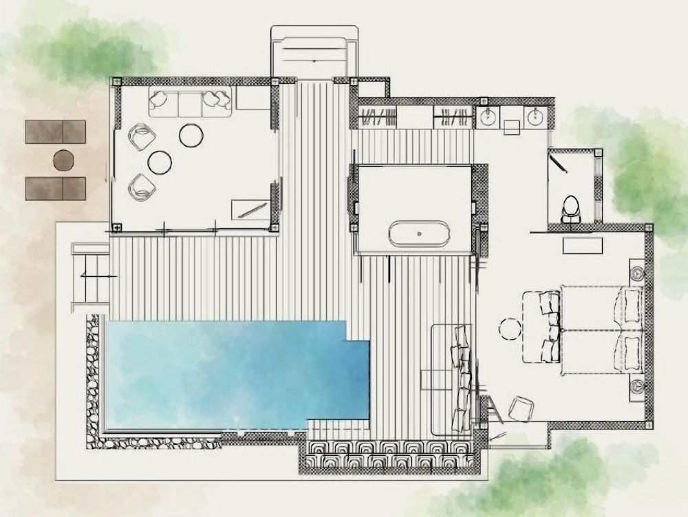 Room layout blue print
