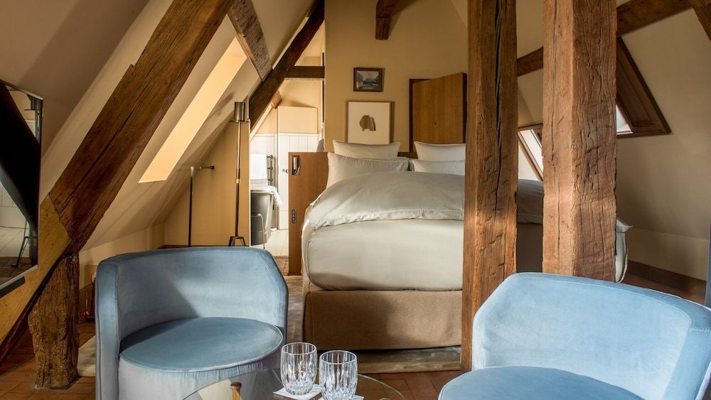 Cour des Vosges - Evok Collection Superior Room,1 King Bed, Pool Access, Garden View, Attic Floor (accessible by stairs) 2