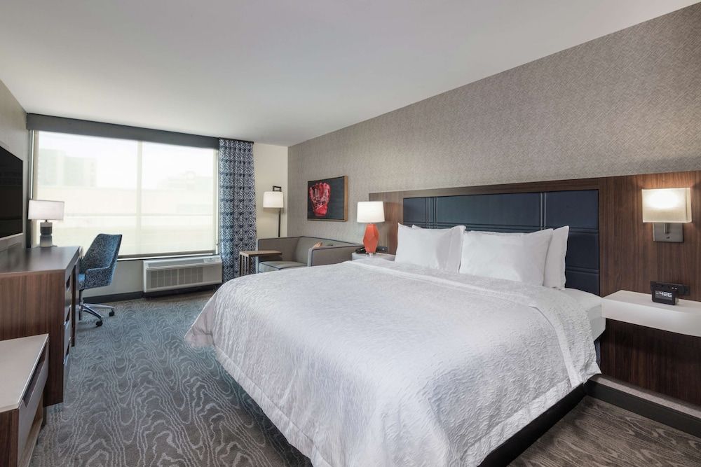 Room, 1 King Bed with Sofa bed, Refrigerator & Microwave