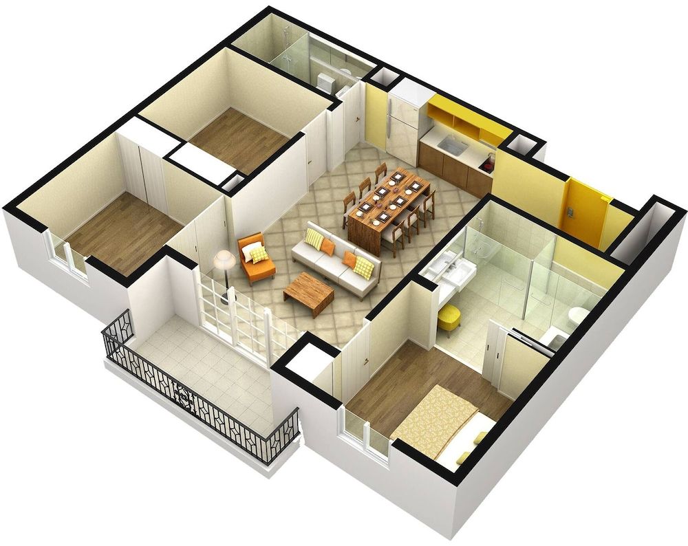 Room layout blue print