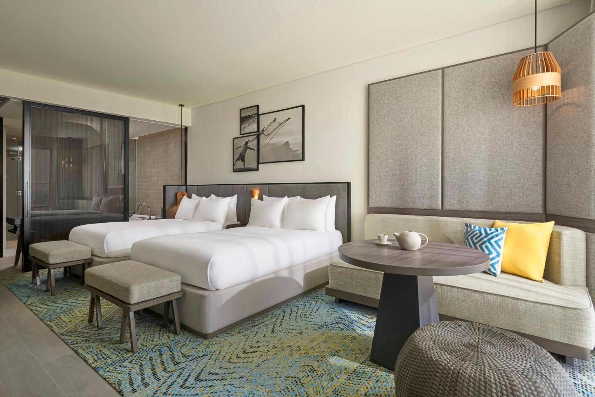 Premium Double Room with Two Double Beds and Ocean View