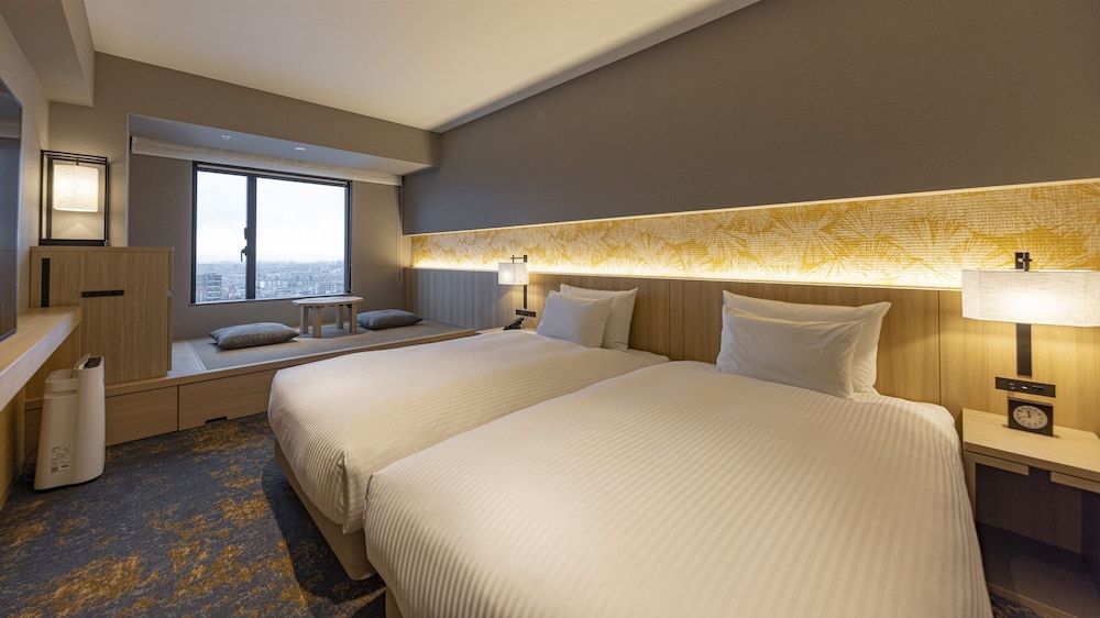 Deluxe Twin Room with TATAMI space for 1 person, Non Smoking