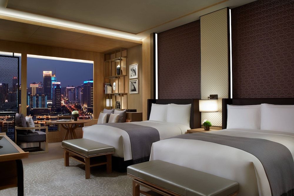 Club Room, 2 Double Beds, Non Smoking, City View